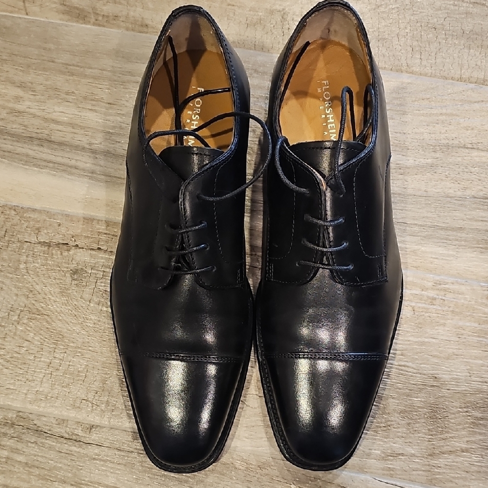 Florsheim Men's Black Leather Dress Shoes